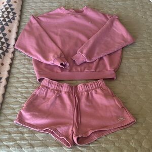 ALO Yoga - Dusty Rose Lounge Set